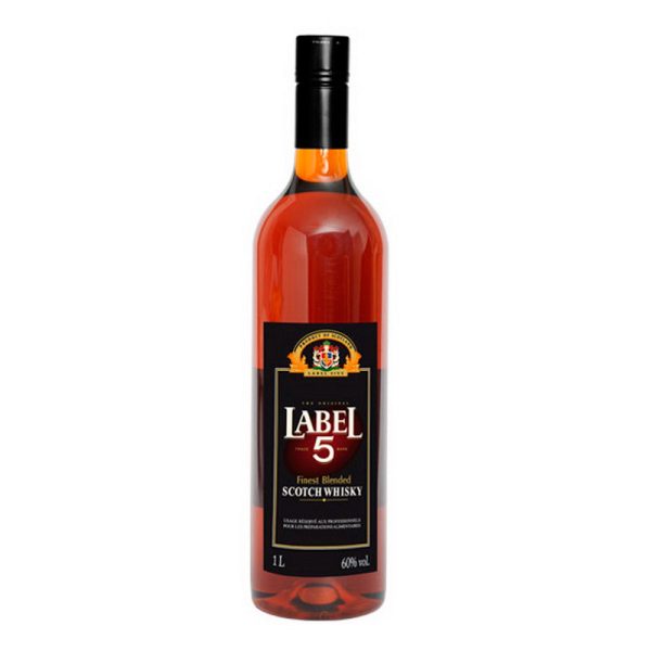 1L SCOTCH WHISKY LABEL 5  60º SOC CHEF