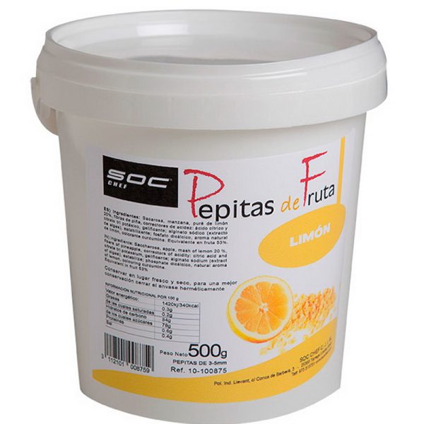 PEPITAS DE LIMÓN  3/5mm 500g Soc Chef
