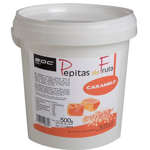 PEPITAS DE CARAMEL 3/5mm 500g Soc Chef