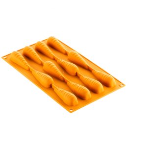 MOLDE DE SILICONA 12 ZANAHORIAS