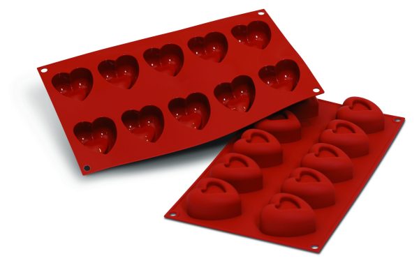 MOLDE 10 SAVARINS CORAZONES