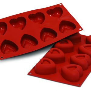 MOLDE 8 SAVARINS CORAZONES MEDIANOS
