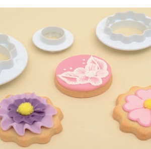 KIT CORTAPASTA FLOR REDONDA 4 PZAS