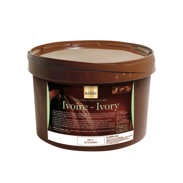 PATE A GLACER IVOIRE 20% CACAO CUBO 5KG