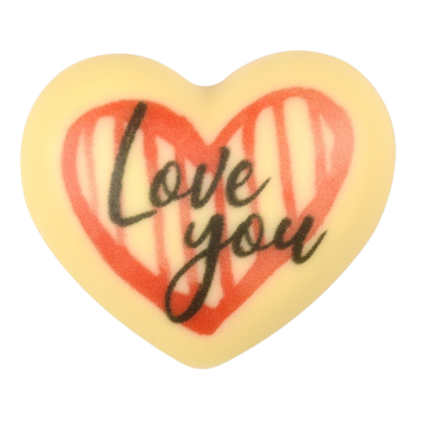 CORAZÓN SAN VALENTÍN CHOCO BCO C/72U - Imagen 3