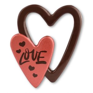 Alternative view of CORAZÓN DOBLE CHOCO NEGRO C/24U