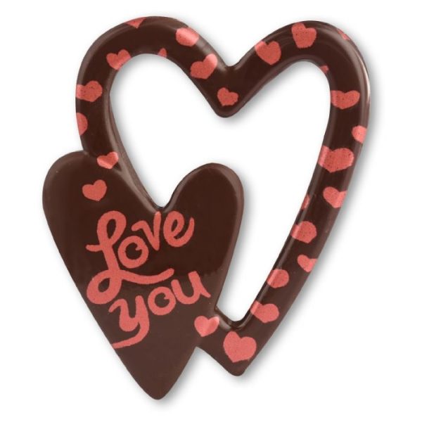 CORAZÓN DOBLE CHOCO NEGRO C/24U - Imagen 5