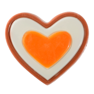 Corazones de chocolate blanco 3 colores Modecor 34611