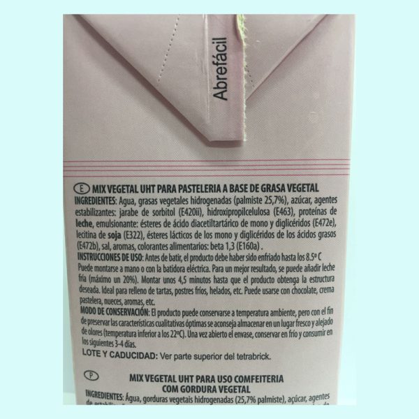 NATA VEGETAL OMEGA 11% AZUCAR 1L - Imagen 2