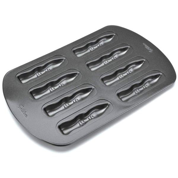 MOLDE DE ALUMINIO PARA GALLETAS FORMA DEDOS