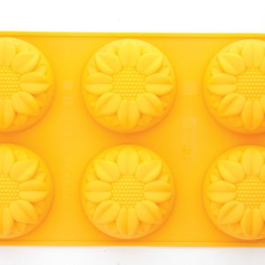 MOLDE SILICONA 6 GIRASOLES