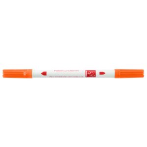 ROTULADOR CON DOBLE PUNTA NARANJA Modecor