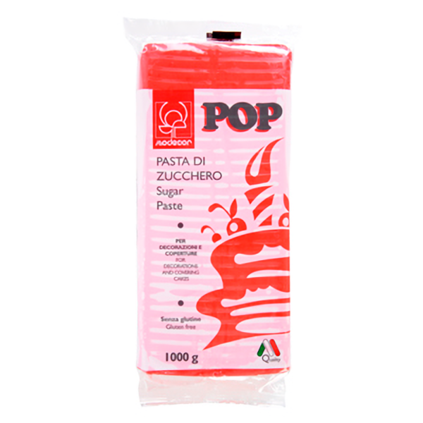 FONDANT 1KG POP ROJO FUEGO MODECOR