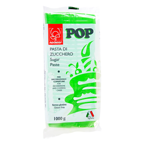 FONDANT 1KG POP VERDE MODECOR