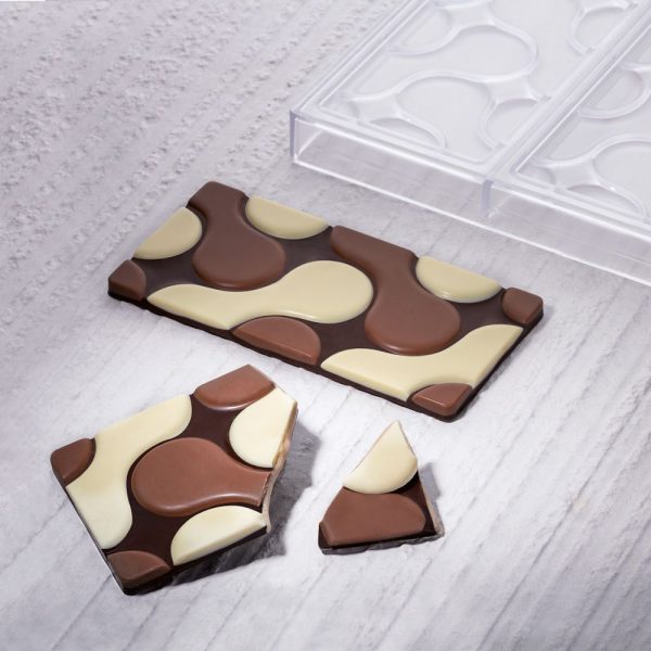 Molde de policarbonato tableta chocolate Flow de Pavoni PC5007 - Imagen 2