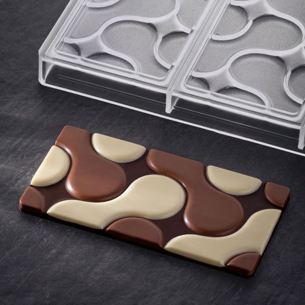 Molde de policarbonato tableta chocolate Flow de Pavoni PC5007 - Imagen 4