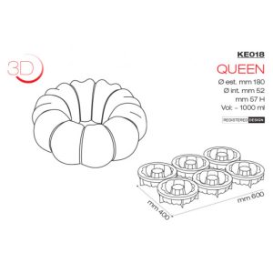 Alternative view of Molde de silicona Queen