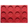 MOLDE SILICONA PERFORADO CM 60X40 - 12 CAVIDADES Ø 100X20 H MM - PAVONI