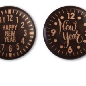 RELOJ CHOCO NEGRO Y ORO 2MOD 48U