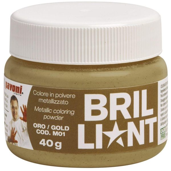 Polvo metalizado color brillante Oro 40g