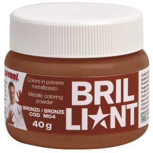 Polvo metalizado color brillante Bronce 40g