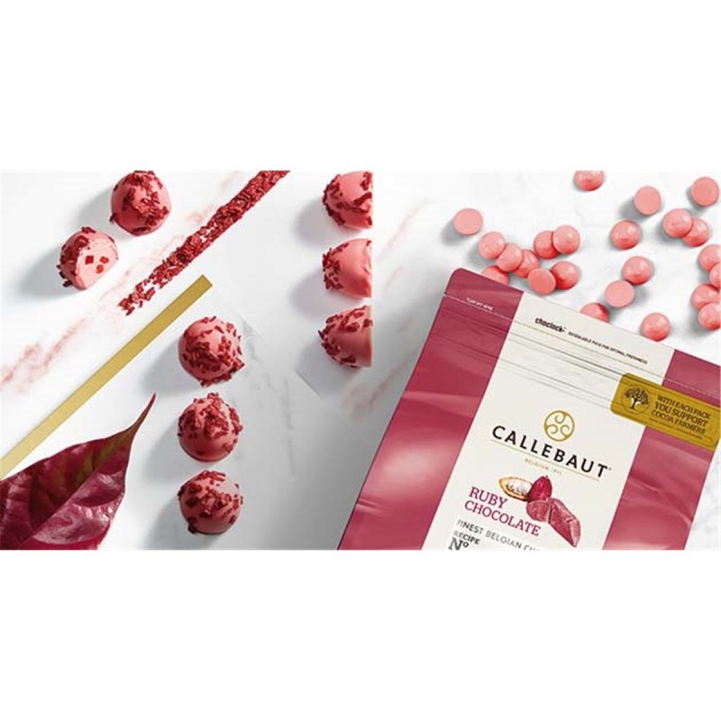 COBERTURA RUBY 2.5 KG CALLEBAUT - Imagen 4