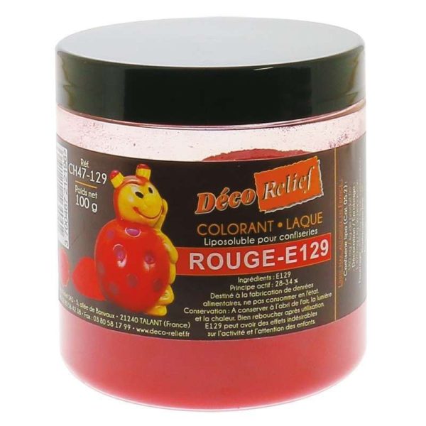 COLORANTE LACA LIPO ROJO DECORELIEF ROJO 100 GRS