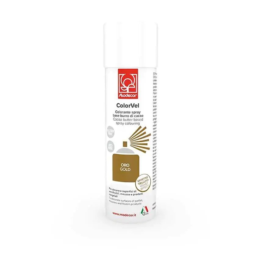 SPRAY TERCIOPELO PERLADO ORO 250 ml.
