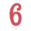 VELA ROJA H12 CM Nº 6                  