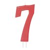 VELA ROJA H12 CM Nº 7                  