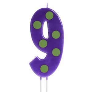 VELA CON LUNARES - NÚMERO 9 MODECOR