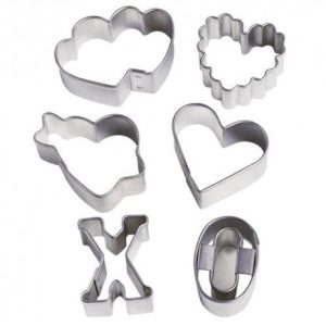 SET 6 CORTADOR MINIS SAN VALENTIN WILTON