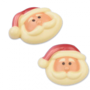 CARA PAPÁ NOEL CHOCO BLANCO 45 UND