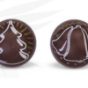 BOLA CHOCO NEGRO NAVIDAD  2,8 ø