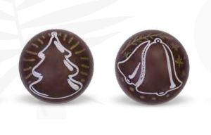 BOLA CHOCO NEGRO NAVIDAD  2,8 ø