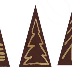 TRIÁNGULO CHOCO NEG ABETO NAVIDAD 120 U