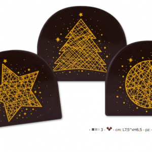 BUCHE CHOCO NEGRO NAVIDAD (3MOD) C/42U MODECOR